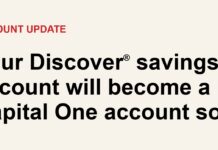 Discover Capital One savings accounts
