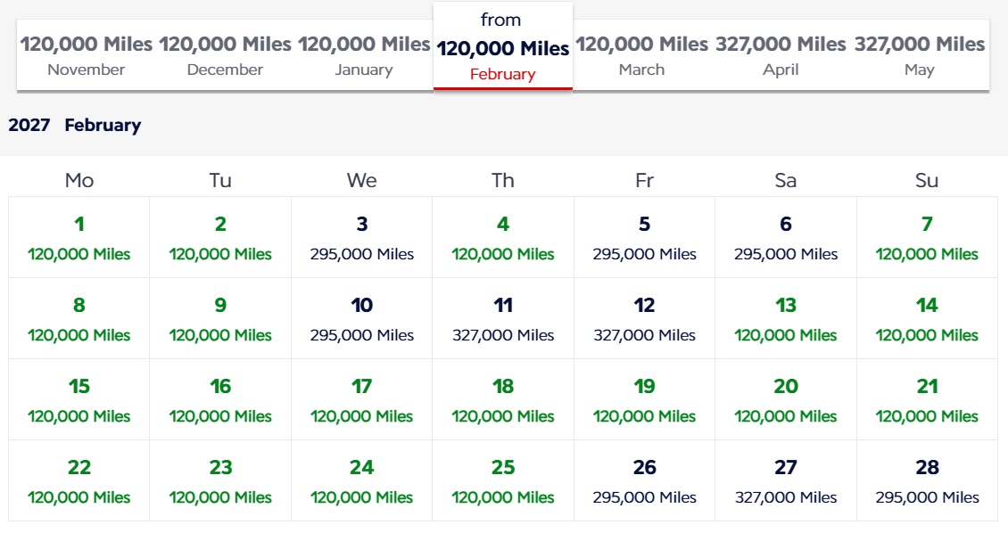 Flying Blue award availability NYC-NCL for two people