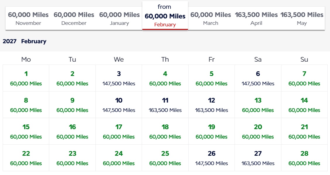 Flying Blue award availability NYC-NCL
