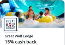 Great Wolf Lodge Chase Offer 15% back