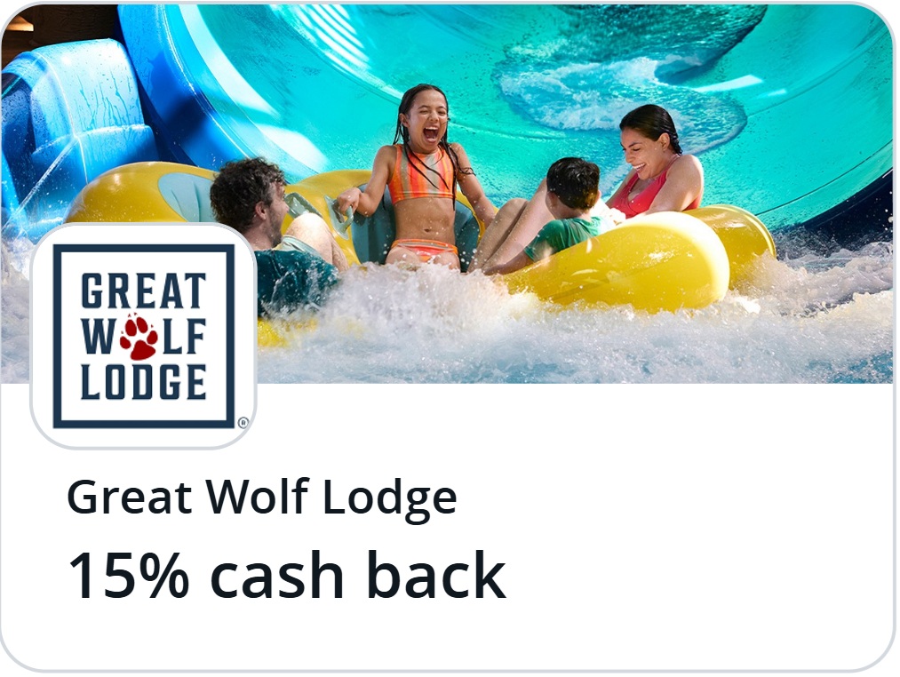 Great Wolf Lodge Chase Offer 15% back