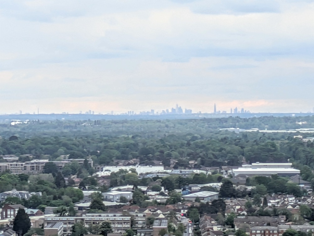 Hilton Woking, England - London skyline in the distance