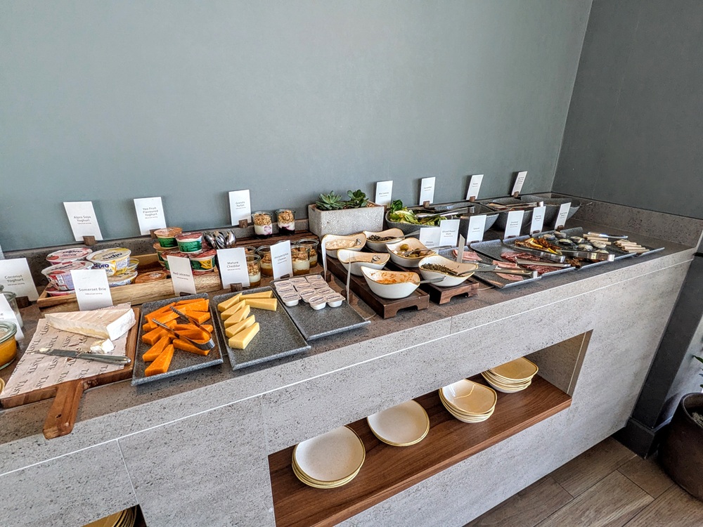 Hilton Woking, England breakfast - Cheese, meats, & salad