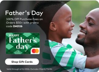 MastercardGiftCarddotcom promo code DAD26