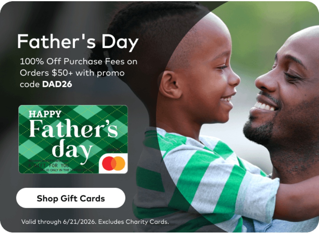 MastercardGiftCarddotcom promo code DAD26