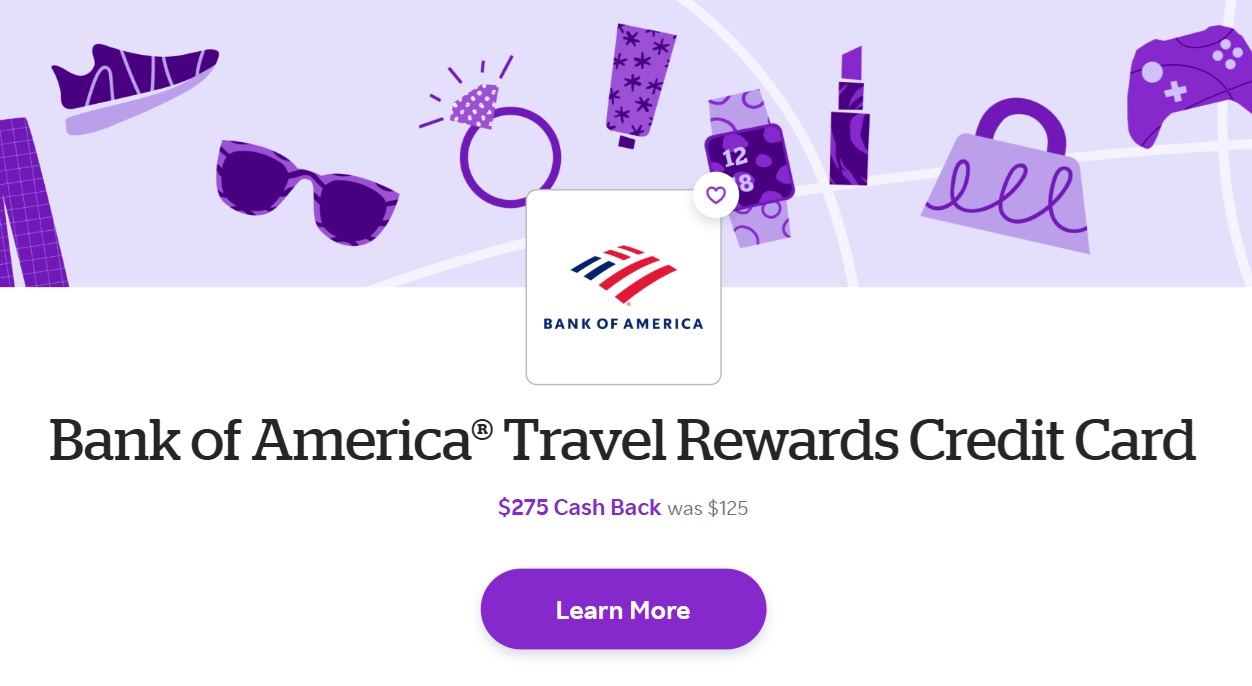 Rakuten Bank of America Travel Rewards card $275 27,500 Bilt points