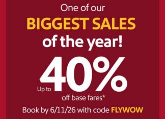 Southwest promo code FLYWOW