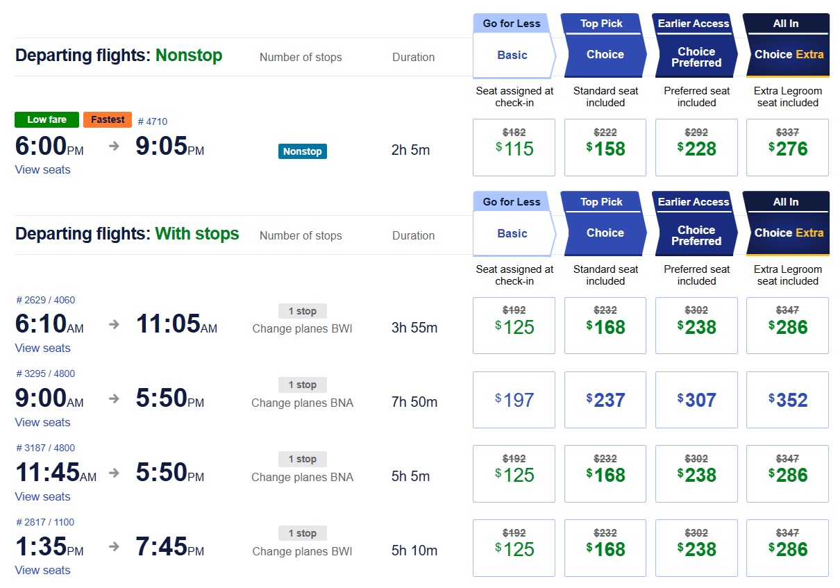 Southwest promo code FLYWOW MDW-ORF