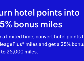 United transfer bonus from hotel programs