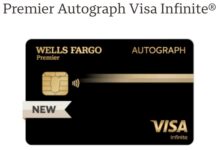 Wells Fargo Premier Autograph Visa Infinite card