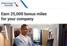 Earn 25K American Airlines miles when joining AAdvantage Business (clawbacks happening) American Airlines AAdvantage Business 25K bonus miles promo code JOINA7