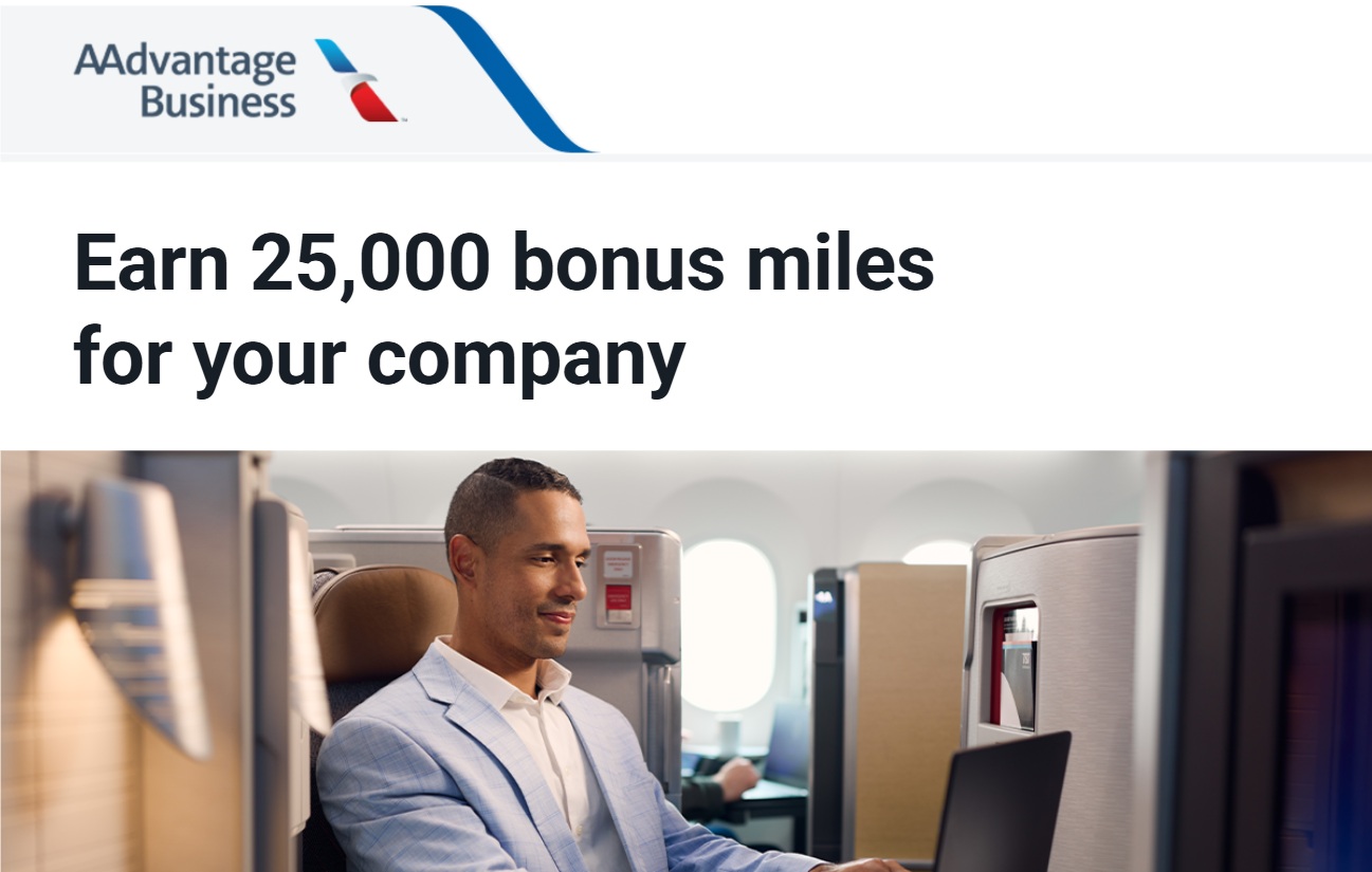 Earn 25K American Airlines miles when joining AAdvantage Business (clawbacks happening)