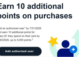 Barclays cobranded card authorized user spending offer