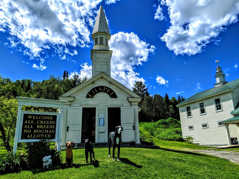 Dog Chapel & Stephen Huneck Art Gallery at Dog Mountain in Vermont