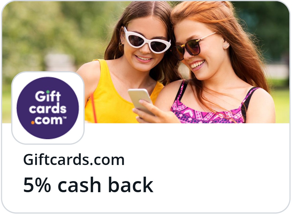 Giftcards.com Chase Offer: Get 5% back on up to $1,000 spend