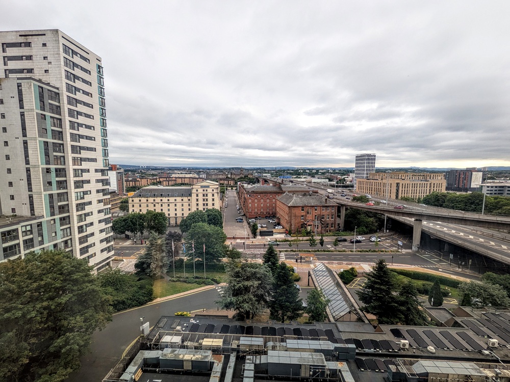 Glasgow Marriott, Scotland - View from our room