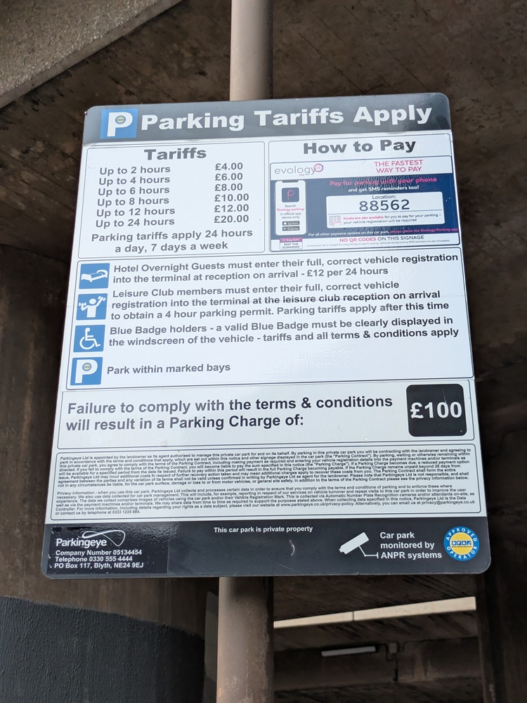 Glasgow Marriott parking rates