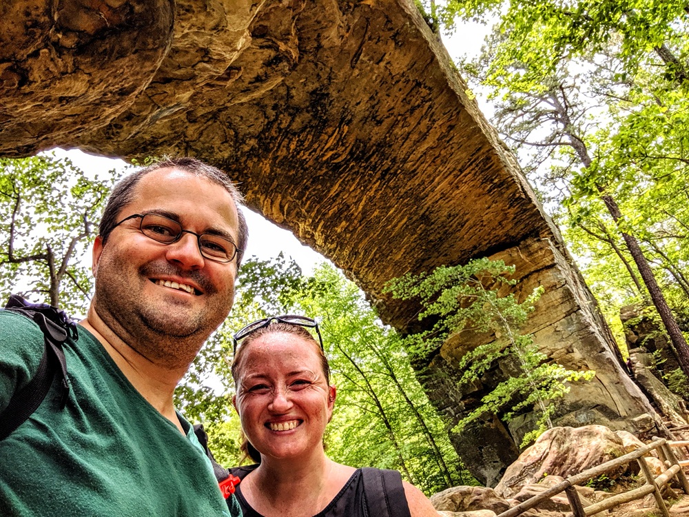 Me and Shae at Natural Bridge State Resort Park in Kentucky