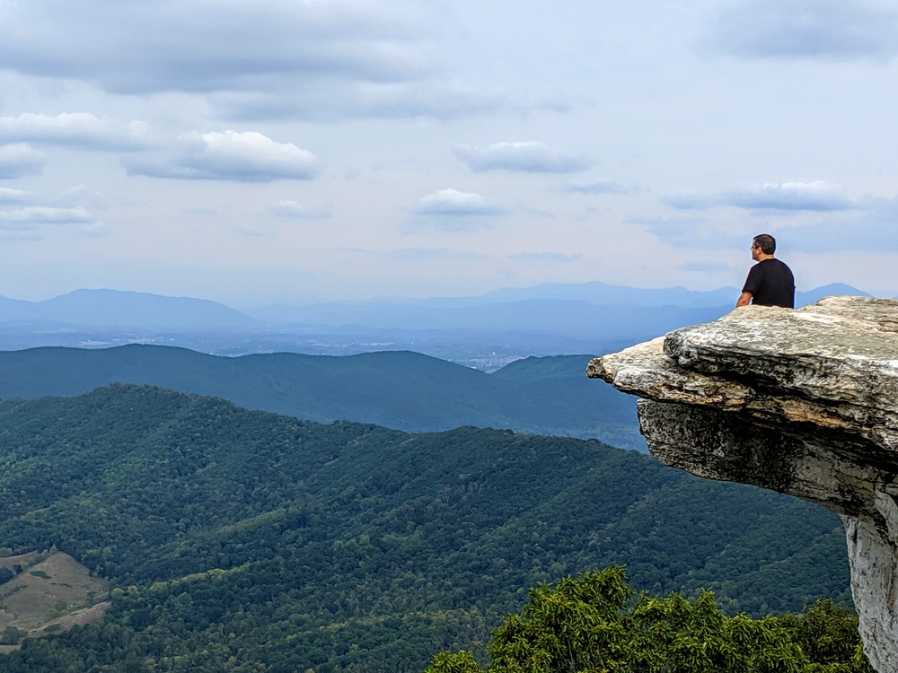 Me at the top of McAfee Knob - one of my favorite hikes in Virginia