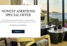 Preferred Hotels & Resorts 2,500 bonus points new properties promotion