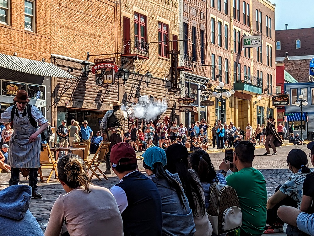 Shootout on Main St in Deadwood, SD