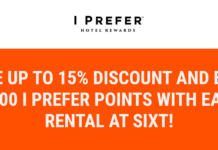 Sixt Preferred Hotels I Prefer 5,000 bonus points