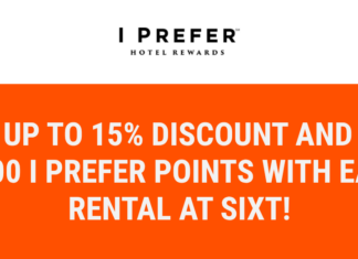 Sixt Preferred Hotels I Prefer 5,000 bonus points