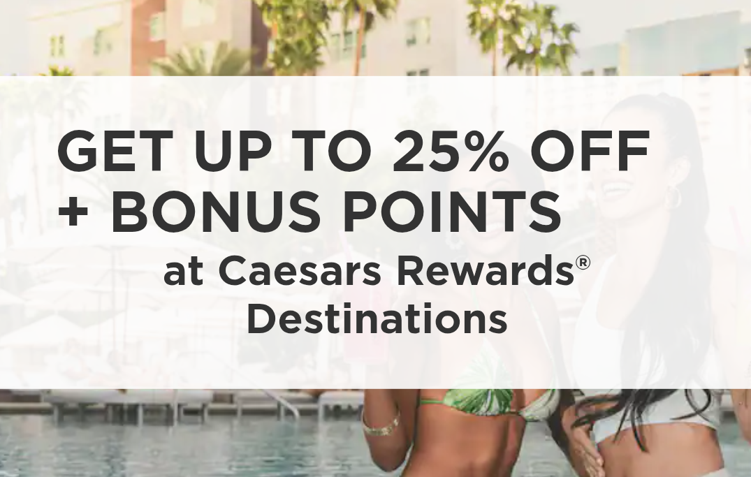 Wyndham promo: Earn 2X points at Caesars Rewards properties + 5K bonus points on 3+ night stays